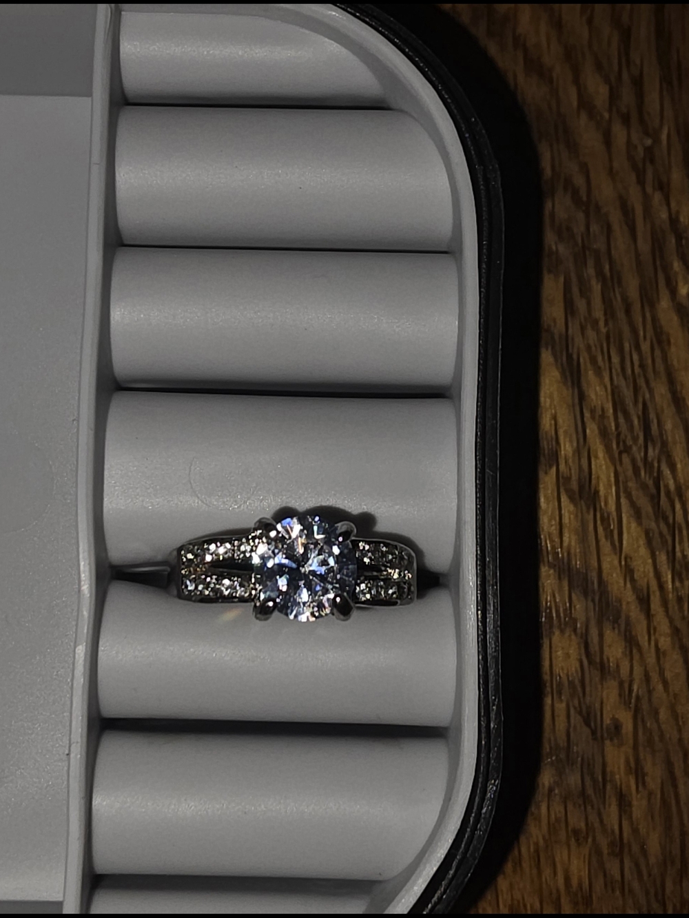 Round-Cut Cubic Zirconia Solitaire Ring - Size 8